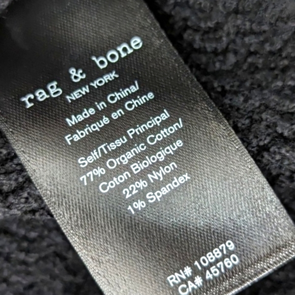 Rag & Bone Lena Mini Dress NEW Bodycon Crochet Dress Womens Small Black - Picture 12 of 13